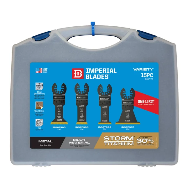 Imperial Blades IBOATV-15 One Fit Storm Titanium Metal/Wood Blade Variety Pack
