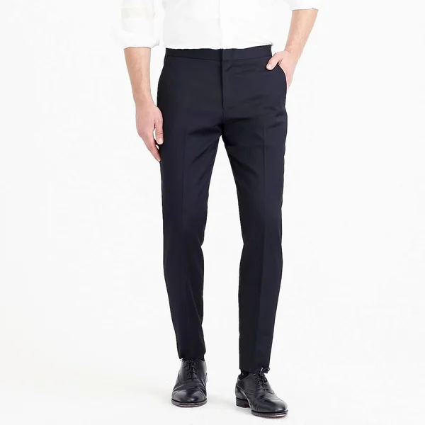 J.Crew Mens Ludlow Slim-Fit Tuxedo Pant in Italian Wool (Size 31x30)