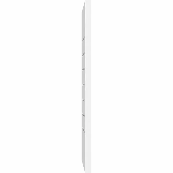 Ekena Millwork GVPVE26X1401SF 26x22W x 14x22H Vertical Surface Mount PVC Gable Vent: Functional, w/ 3-1/2x22W x 1x22P Standard F