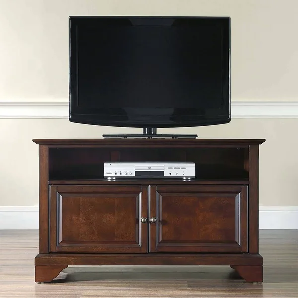 Crosley LaFayette TV Stand, Vintage Mahogany