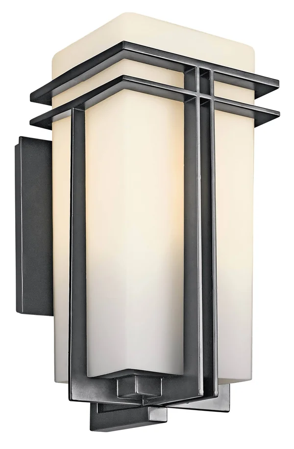 Kichler Lighting 49202BK Tremillo Outdoor Wall Light, Black