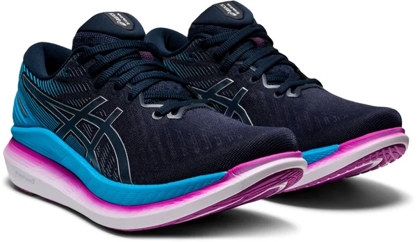 Asics GlideRide 2 Womens Running Shoes - Navy-6