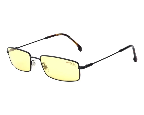 Carrera 177/S 071C-HO Black Yellow Rectangular Sunglasses