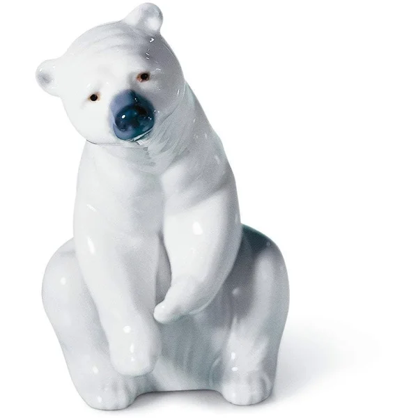 Lladro Resting Polar Bear Figurine