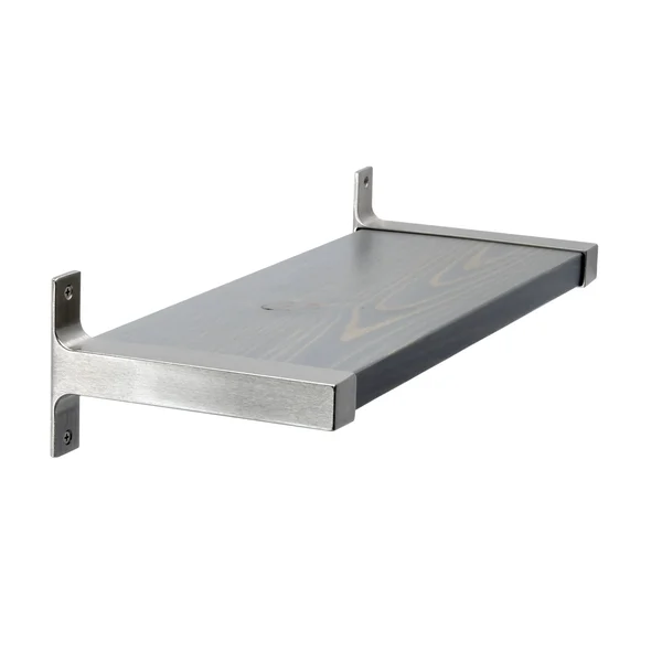 Industrial Modern 3-Piece Wood Wall Shelf Set - 44 x 7.75 - Ebony