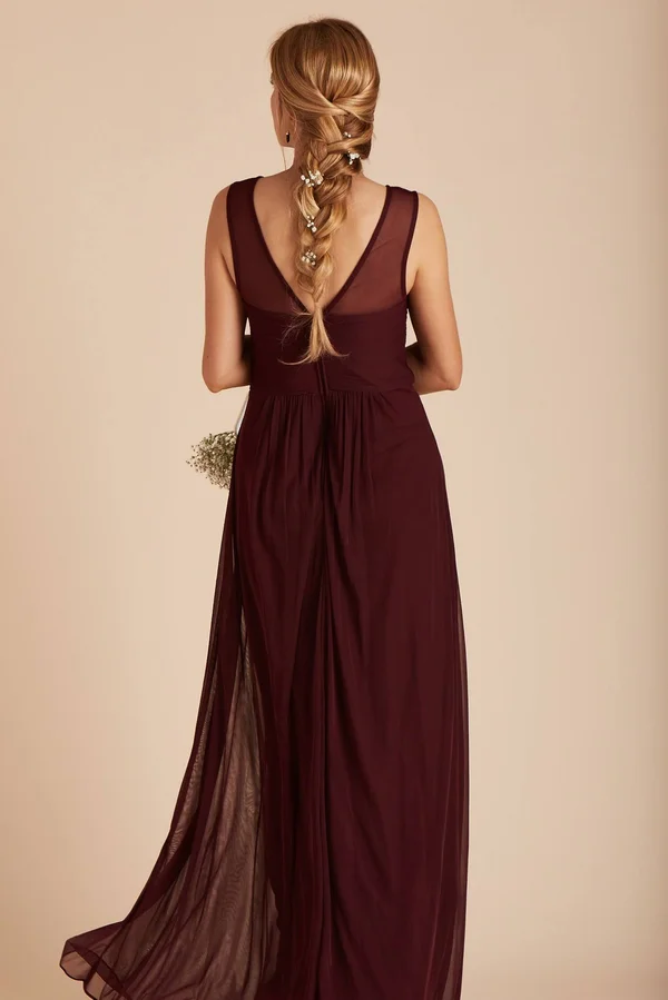 Birdy Grey Ryan Bridesmaid Dress in Cabernet M, Cabernet