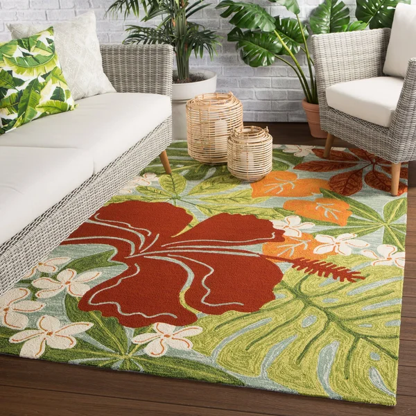 Jaipur Coastal Lagoon Luau Rug 2& x 3&