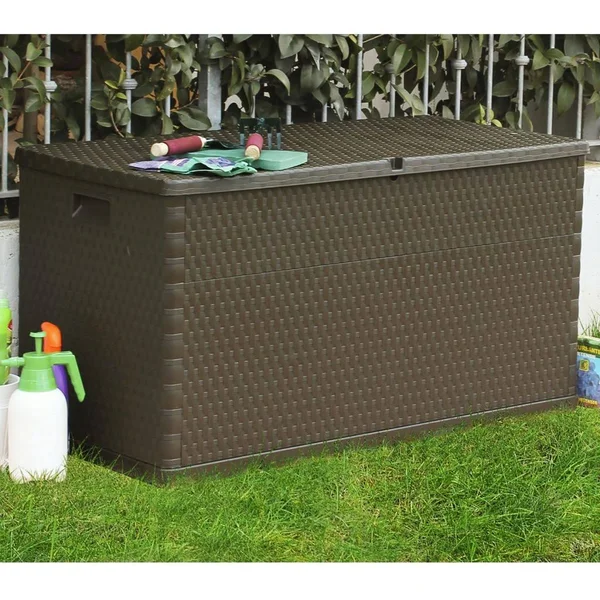 vidaXL Garden Storage Box Brown 47.2x22x22x22x24.8x22