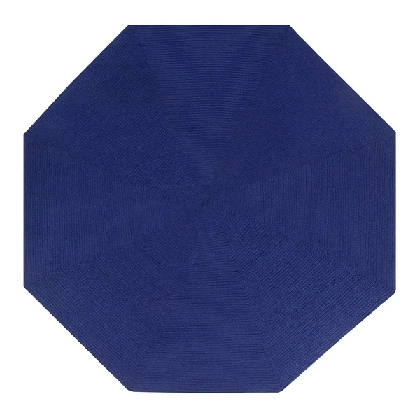 Better Trends Alpine Braid Reversible Indoor Area Utility Rug 100% Polypropylene - 72 inch Octagonal, Navy Solid