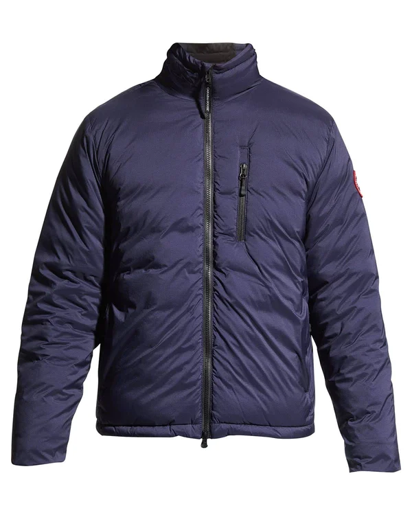 Canada Goose Lodge Matte Finish Down Jacket - Men's Atlantic Navy, M