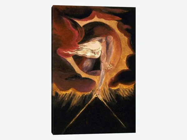 William Blake Canvas Prints - The Ancient of Days (Illustration from Europe A Prophecy Copy B), 1795
