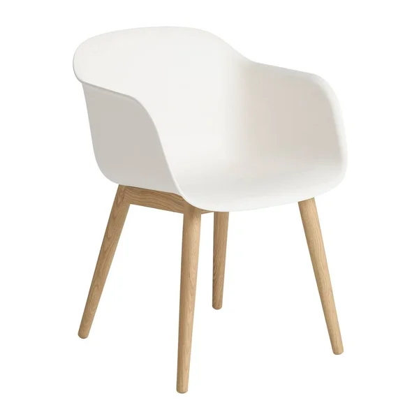 Muuto Fiber Armchair - Wood Base Oak by Wood