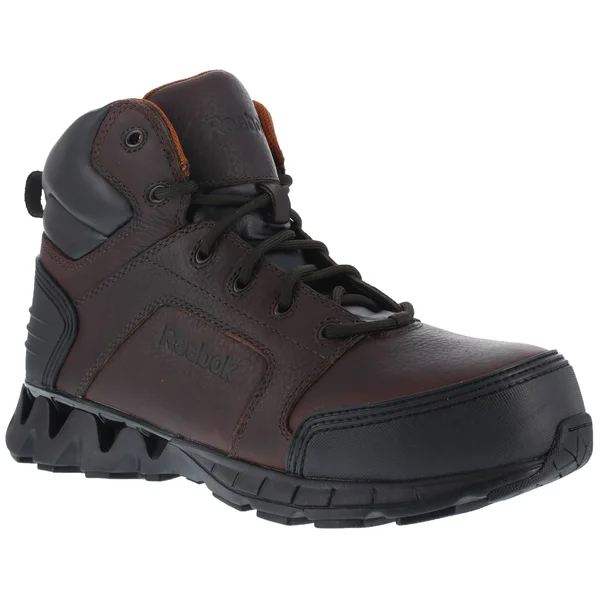 Reebok Work Men's 6x22 Zigkick Work RB7005 Composite Toe Boot - Brown