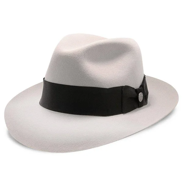 Stetson Temple Fur Felt Fedora Hat, Size: 7 1/8, Black