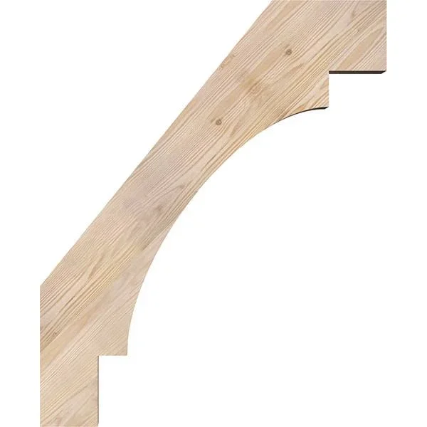 Ekena Millwork 3 1/2x22W x 26x22D x 32x22H Merced Smooth Brace, Douglas Fir