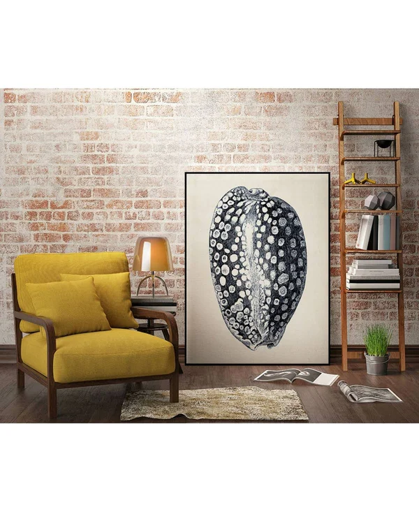 Giant Art 32x22 x 24x22 Coastal Collection in III Art Block Framed Canvas - Blue