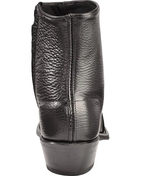 Abilene Men's Western Wingtip Zipper Boot - 6445s, Size: 11.5, Black