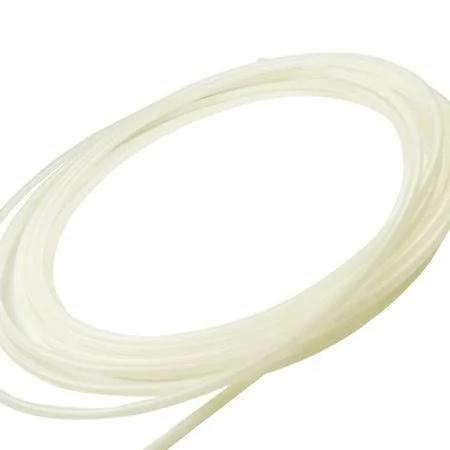 Hard Durable White Semi-Clear Plastic Tubing for Chemical Applications - Inner Diameter 0.02 inch - Outer Diameter 1/16 inch - 5