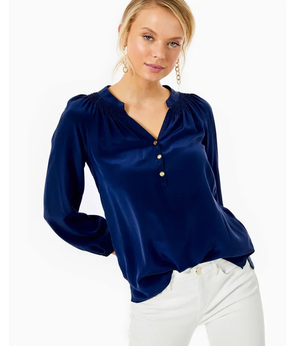 Lilly Pulitzer Elsa Top True Navy