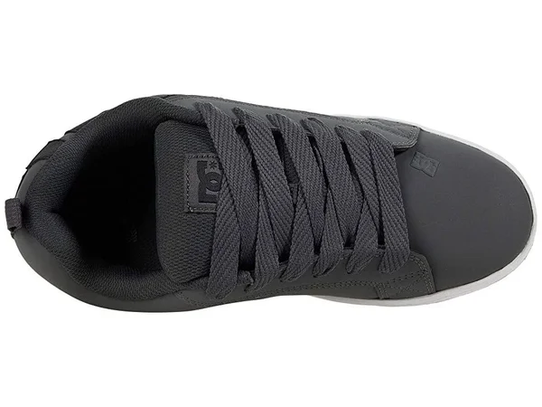 DC Court Graffik Men's Skate Shoes Dark Grey/Black/White : 8 D - Medium
