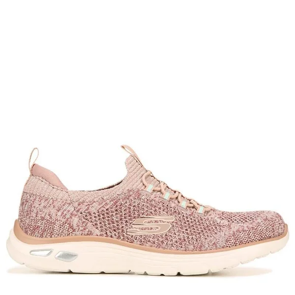 Skechers Women's Empire D&Lux Sharp Knit Slip on Sneakers (Rose) - Size 6.5 M