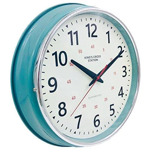 YAVIS 2018 Countryside Style Metal Wall Clock - Retro/vintage Wall Clock, Non Ticking, Silent 12.4x22 inch
