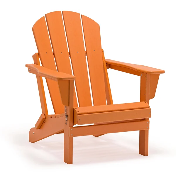 Westin Outdoor 2001029 Outdoor Folding Plastic Adirondack Chair Dark Green
