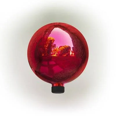 Erma Gazing Ball Winston Porter Color: Red