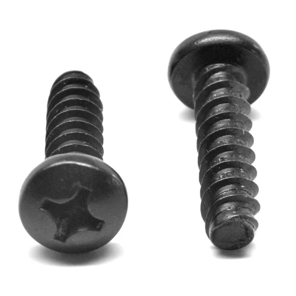 #4-24 x 1 3/4 Sheet Metal Screw Phillips Pan Head Type B Low Carbon Steel Black Oxide