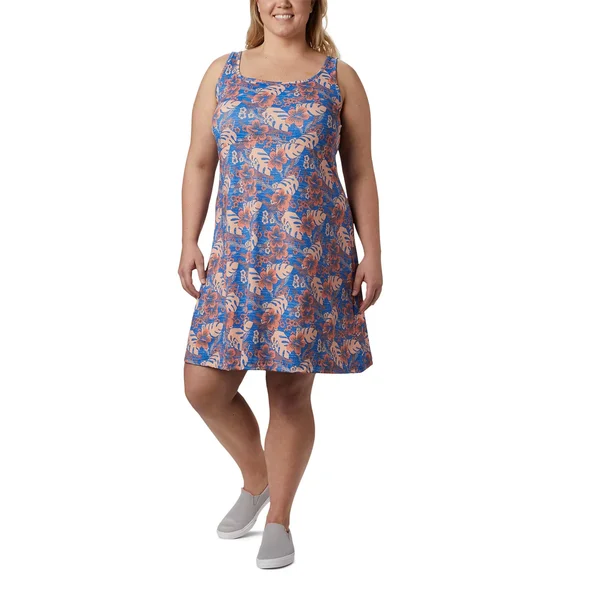 Columbia Freezer III Dress 2x - Stormy Blue Vacay Vibes Print