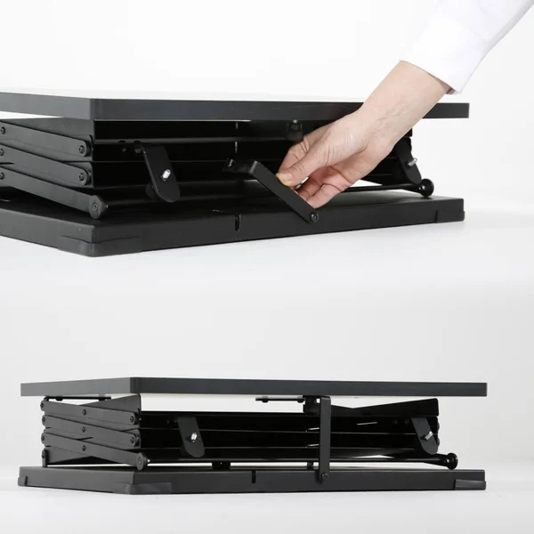 Mu0026t Displays Foldable Counter with Steel Literature Holder and Carrying Bag - Magazine Rack, Brochure Display Stand, Catalog