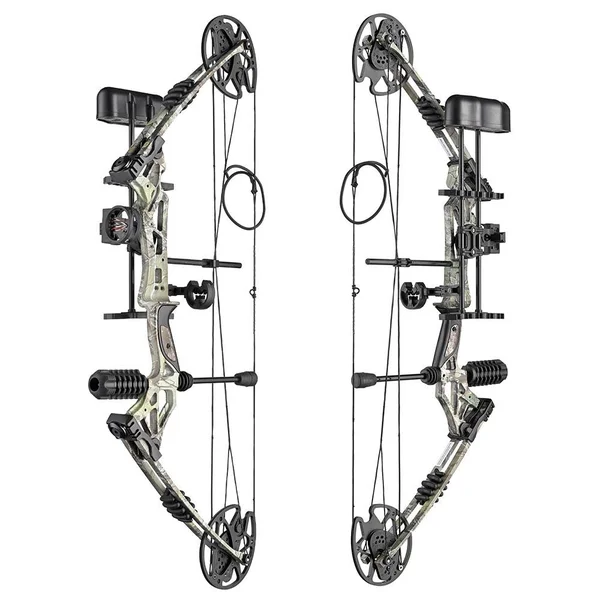 Pro Compound Right Hand Bow Kit w/ Arrow Adjustable 20 to 70lbs Archery Set Camo