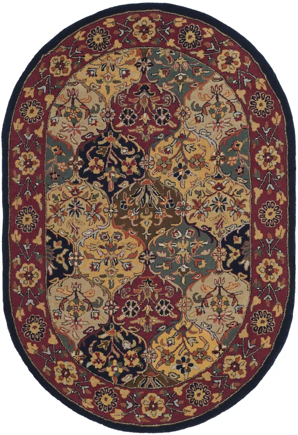 Safavieh Heritage HG510A Area Rug - Multi/Navy, Size: 6 x 9 ft.