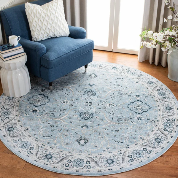 Safavieh Clearance Isabella ISA912M Light Blue Rug, 6&7x22x6&7x22 - Round