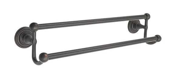 Emtek Traditional Brass Double Towel Bar 24x22 Rectangular Rosette Oil Rubbed Bronze