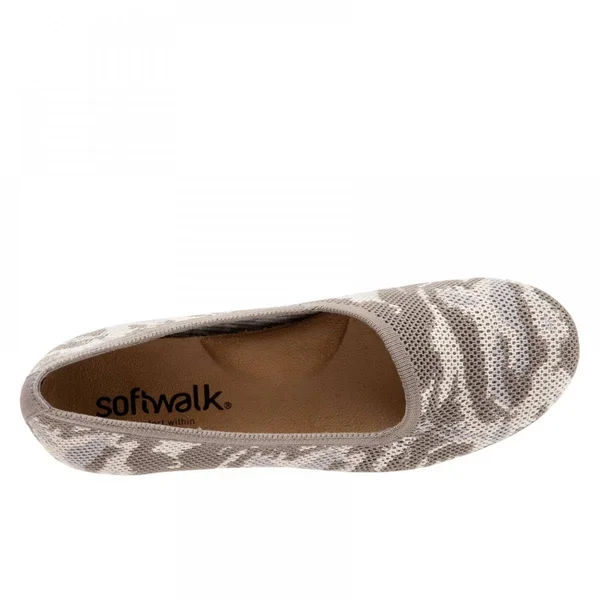 Women's SoftWalk Sicily Flat - Warm Grey - Size 5.5