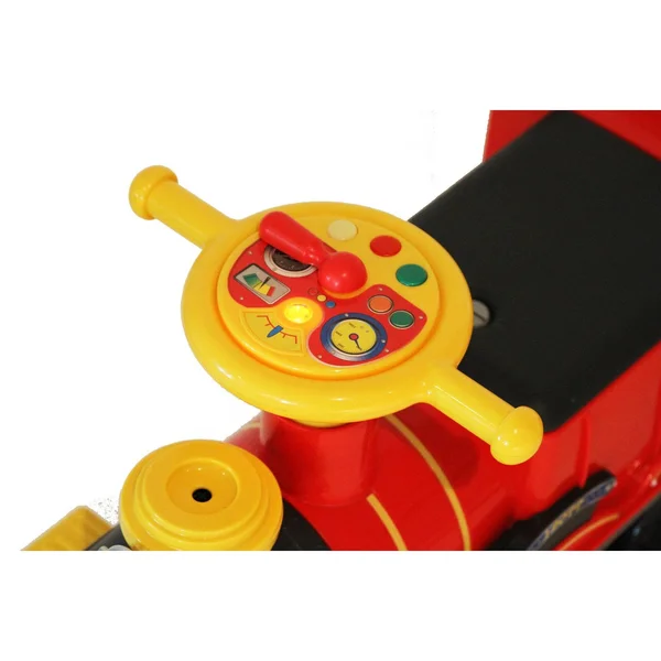 Rollplay Steam Train 6 Volt Children's Battery Ride-On Toy, Red
