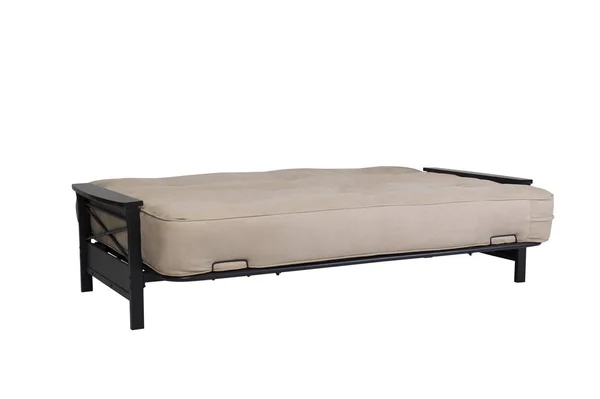 Nadine Metal Futon Frame with Wood Armrests - Espresso/Black - DHP