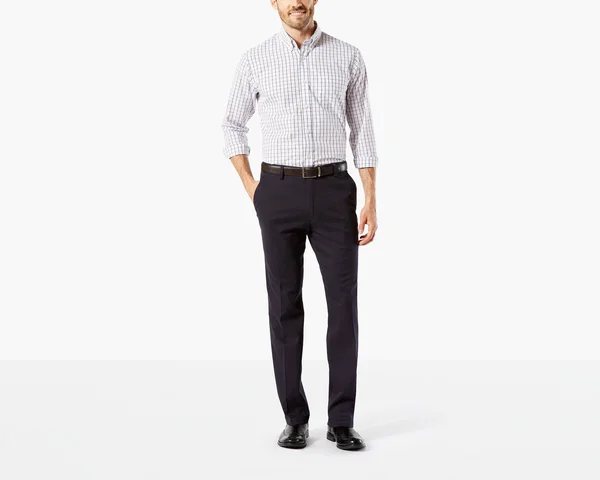 Dockers Easy Stretch Khaki, Straight Fit - Navy 34 42