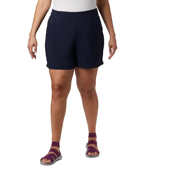 Columbia Women's Anytime Casual Shorts, 1X, Dark Nocturnal