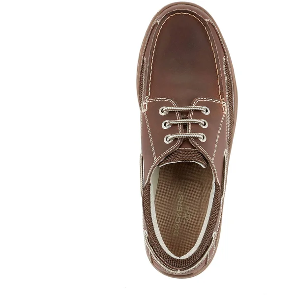 Dockers Men's Lakeport Boat Shoe Dark Tan, 9, M