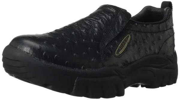 Roper Performance Slip on - Mens - Black Ostrich