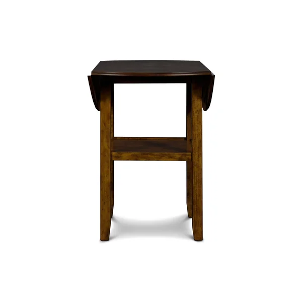 GIA Brown 42x22 Counter Drop Leaf Table w/2 Chairs from New Classic