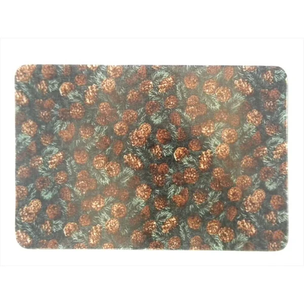 Andreas TRC-912 Pinecones Rectangular Casserole Silicone Trivet - Pack of 3