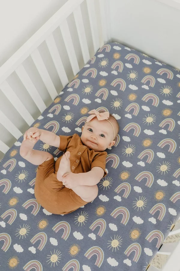 Copper Pearl Hope Fitted Crib Sheet