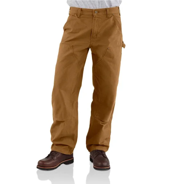 Men's Washed-Duck Double Front Work Dungaree - Carhartt Brown - 38X36