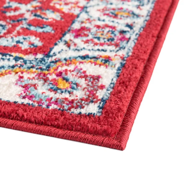 Aurelia 12 ft Runner Magenta Red Floral Area Rug