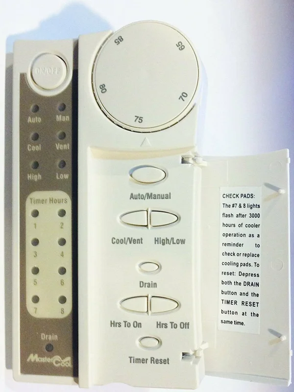 Mastercool AdobeAir P225201A Contractor Series Thermostat for Evaporative Cooler