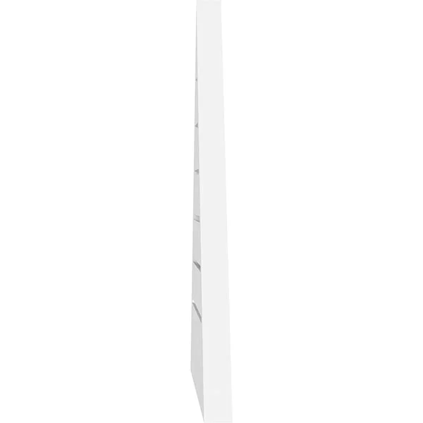 Ekena Millwork GVPTR34X1602SF 34x22W x 15-5/8x22H Triangle Surface Mount PVC Gable Vent 11/12 Pitch: Functional, w/ 2x22W x 1-1