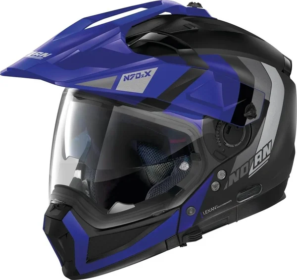 Nolan N70-2 x Decurio N-Com Helmet Blue Black Size Xxs
